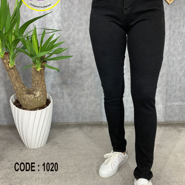 شلوارجذب ساده مشکی قد100